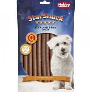 Palitos macios de borrego e arroz Nobby, 200 g