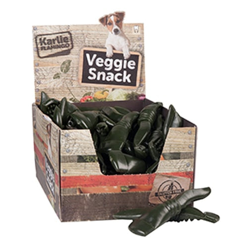 Snack dentário veggie clorofila para cães, tamanho 4, 16 cm