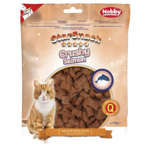 Snack para gatos StarSnack Crushi salmão, 125 g