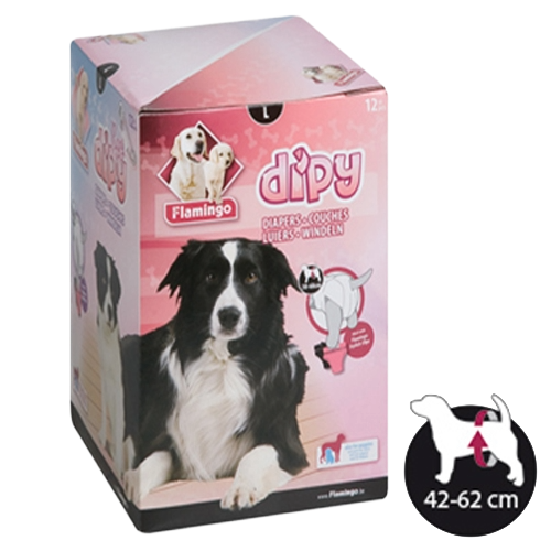 Fralda para cadela Dipy, tamanho 5 (L)