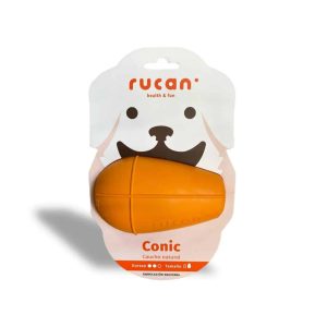 Brinquedo cone Rucan grande laranja, dureza média