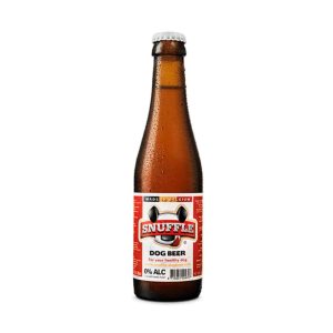 Cerveja para cães sabor frango e vaca, garrafa 25 cl