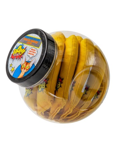 Brinquedos com catnip para gatos BAM! Banana, pack de 20