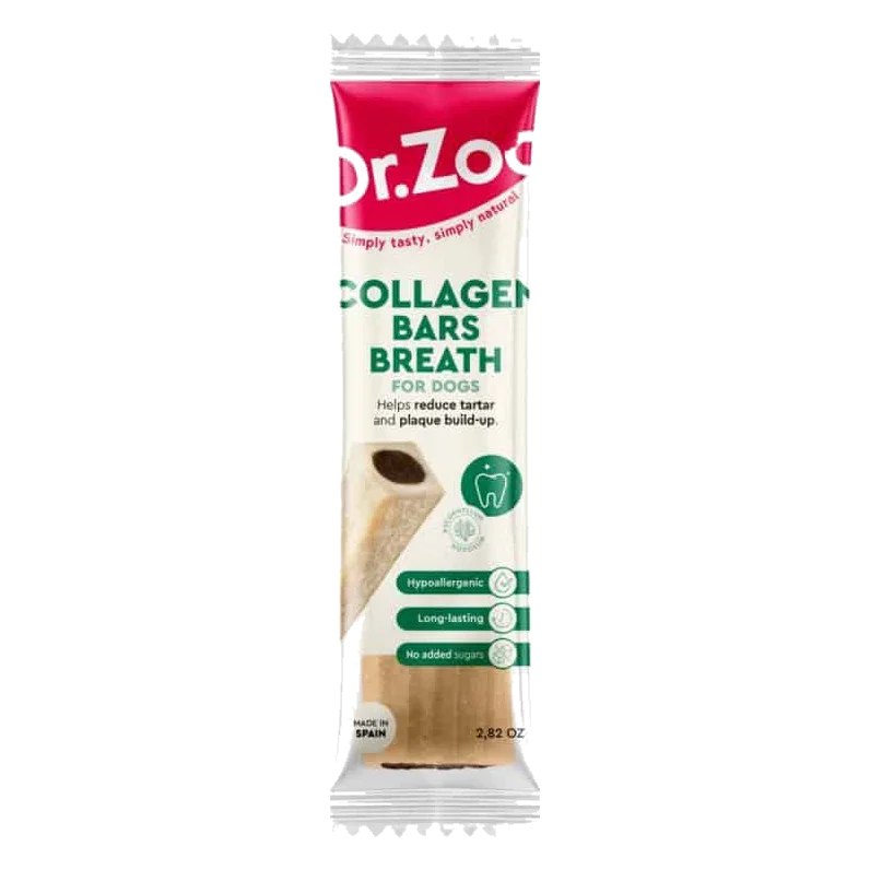 Barra de longa duração hálito fresco Doctor Zoo para cães, 80 g