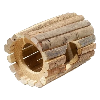 Casinha para roedores Classic Wooden Tube House 130 mm