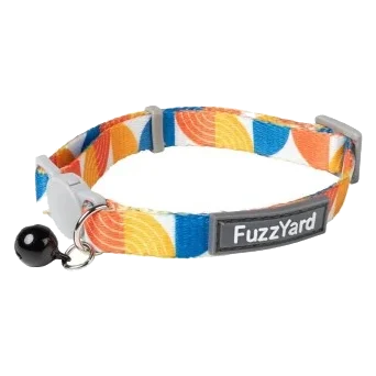 Coleira para gatos FuzzYard New Wave laranja