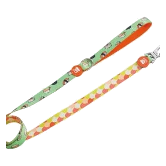 Trela bicolor Dukier Nigiri para cães, pega em neopreno, T1 e T2