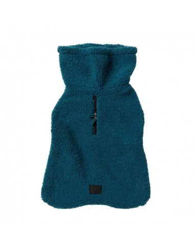 Casaco para cão de gola alta FuzzYard The Cosy, Blue Lagoon (tamanho 2)