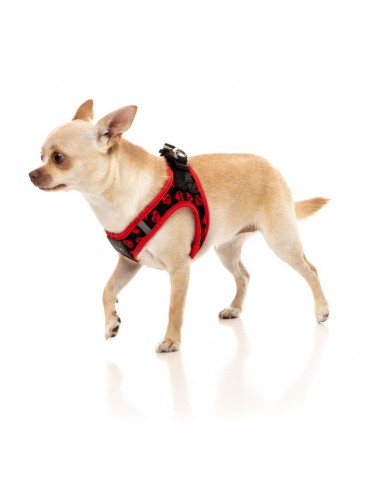 Peitoral step-in para cães FuzzYard Heartbreaker, respirável e refletor