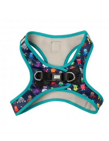 Peitoral step-in para cães FuzzYard Yardsters respirável e refletor
