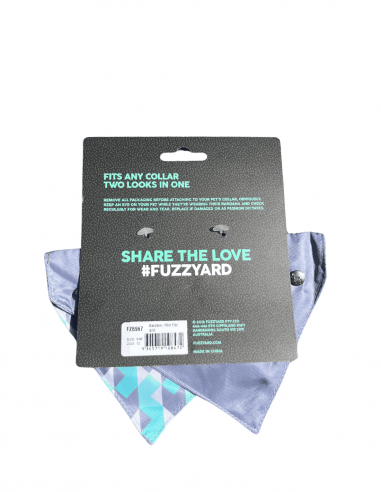 Bandana reversível para cães FuzzYard Mint Fizz, tamanho S/M