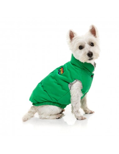 Casaco acolchoado de algodão para cães FuzzYard Ashbury verde