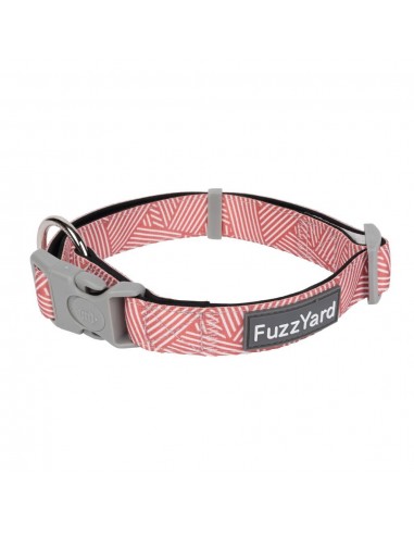 Coleira em neopreno para cães FuzzYard Thornbury Brick Red (tamanho L)