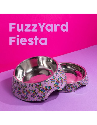 Comedouro antiderrapante para cães FuzzYard Fiesta (tamanho L)