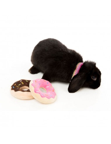 Peluches para cães FuzzYard donut, pack de 2