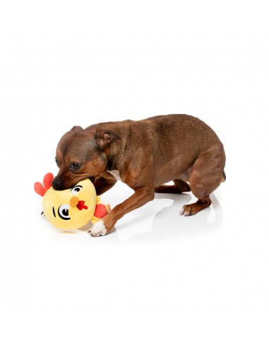 Peluche para cães FuzzYard Noggins Hen Diesel com apito