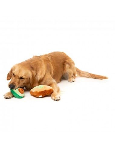 Peluches para cães FuzzYard abacate e torrada, pack de 2