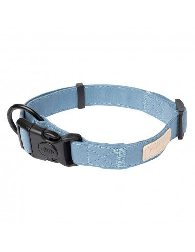 Coleira para cães em algodão FuzzYard Life French Blue (tamanho L)