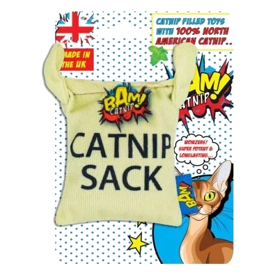 Brinquedo com catnip para gatos BAM! Saquinho de 10 cm