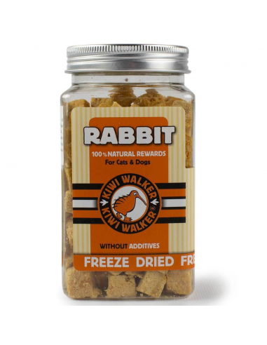 Snacks naturais para cães e gatos Kiwi Walker coelho 75 g