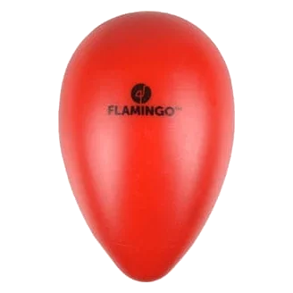 Bola ovo vermelho de plástico para cães, tamanhos 1, 2 e 3