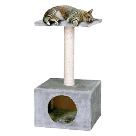 Poste arranhador cinzento para gatos