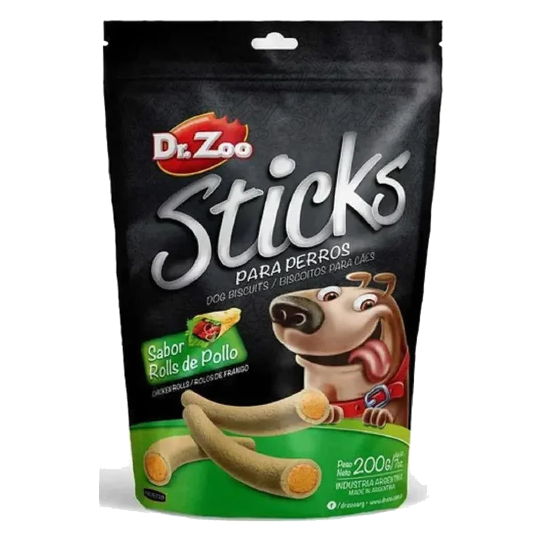 Sticks de frango Doctor Zoo para cães, 50 g