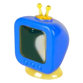 Televisão de brincar azul para roedores