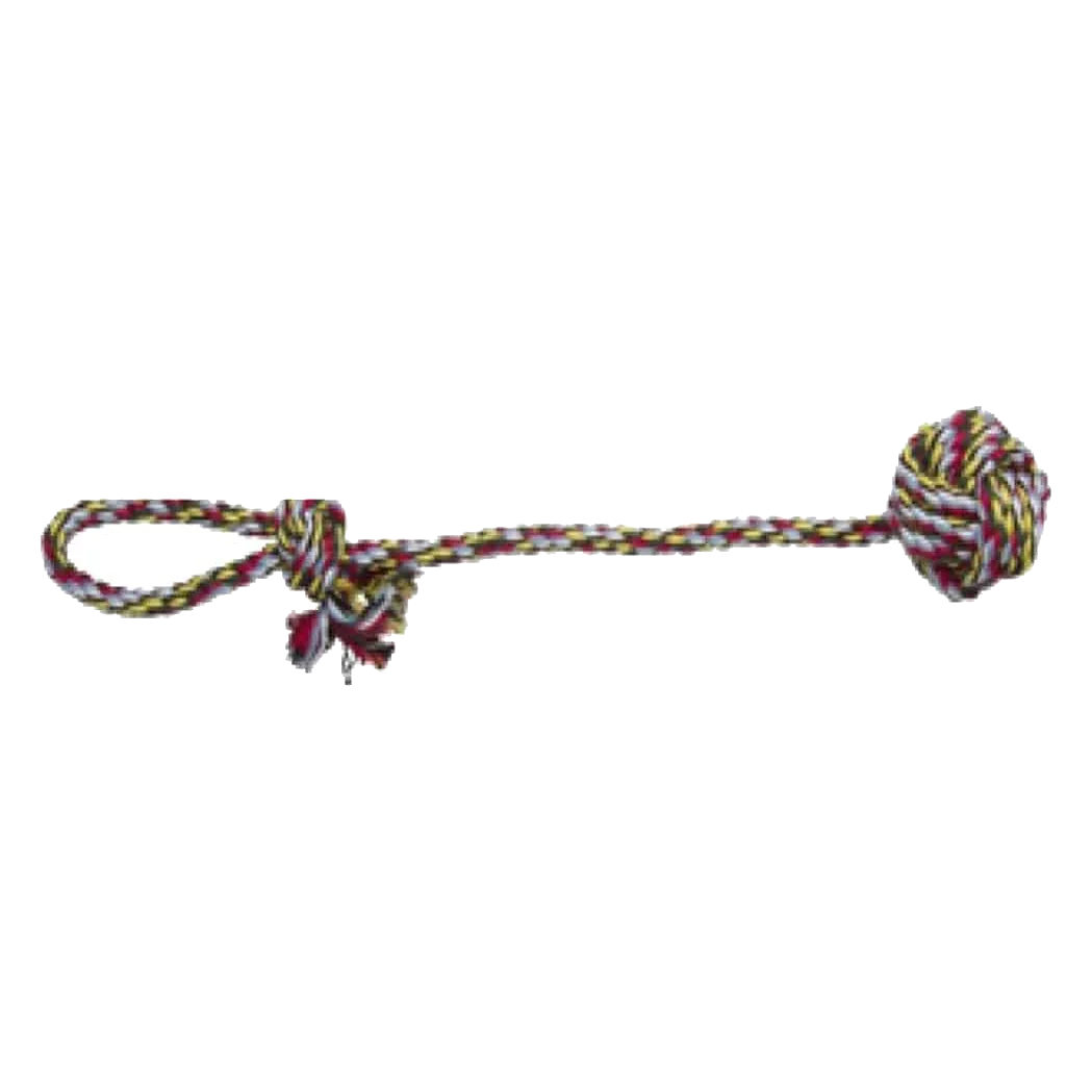 Brinquedo de puxar em corda com bola para cães, 50 cm