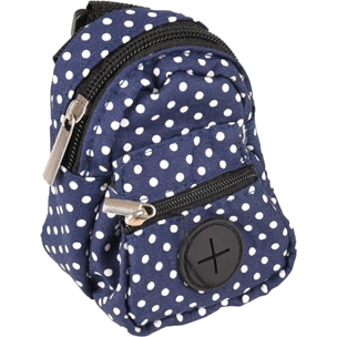 Porta-sacos e prémios 2 em 1 Flamingo azul às bolinhas