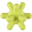 Estrela de borracha verde para cães, 10 cm