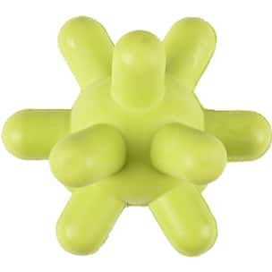 Estrela de borracha verde para cães, 10 cm