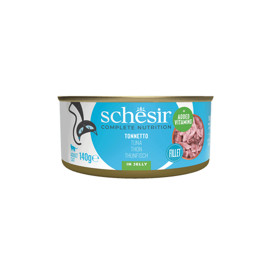 Comida húmida para gatos Schesir atum, lata 140 g