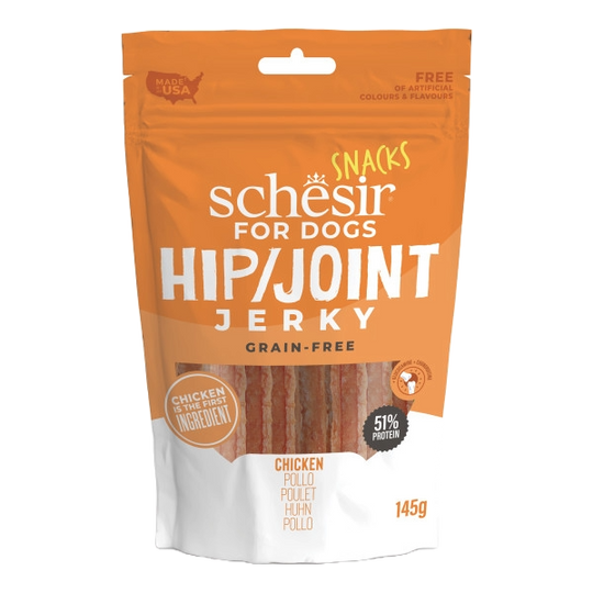 Snacks para cães Schesir Hip & Joint tiras, 145 g