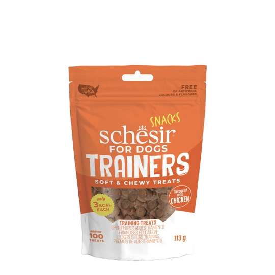 Schesir Snack Trainers snacks de treino frango, 113 g