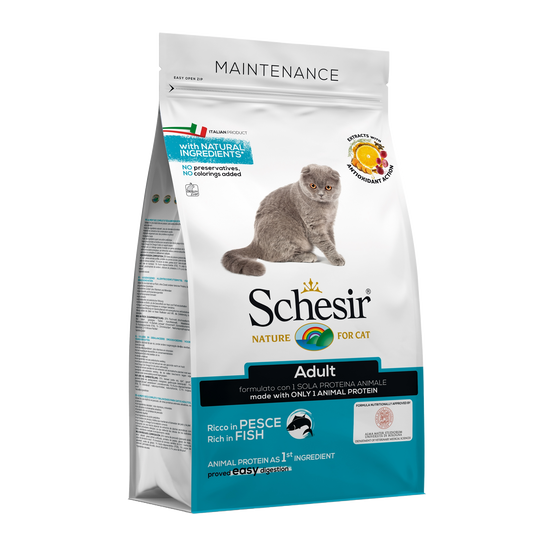 Ração para gatos Schesir Manutenção peixe, 400 g