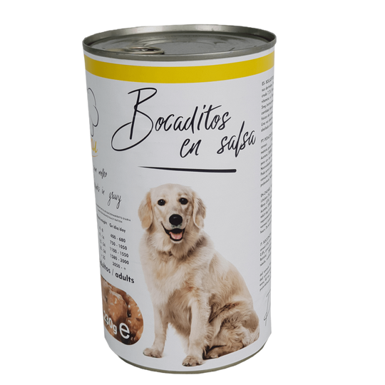 Pedaços de frango para cães, lata de 1230 g