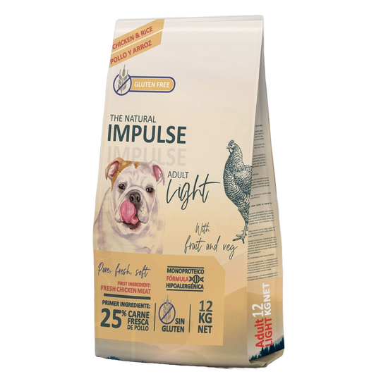 Ração para cães Impulse Light, 12 kg