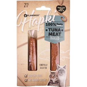 Snack de lombo de atum cozido para gatos