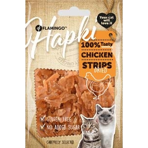 Snack natural Flamingo com frango para gatos, 50 g