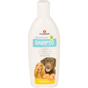 Champô para cães com extrato de ovo e óleo de macadâmia