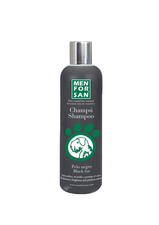 Champô Menforsan para pelo preto com óleo de vison