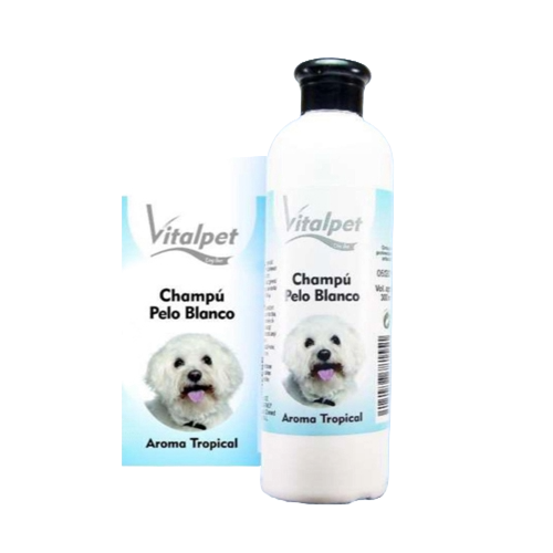Champô para cães de pelo branco