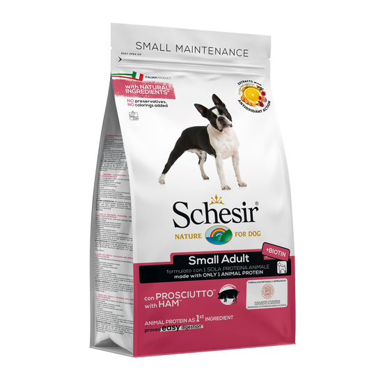 Ração para cães Schesir Small Manutenção fiambre, 2 kg