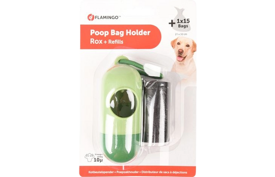 Dispensador de sacos para cães com mosquetão