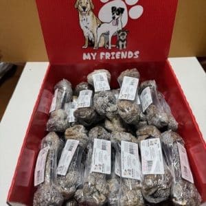 Ossos com nó de peixe para cães