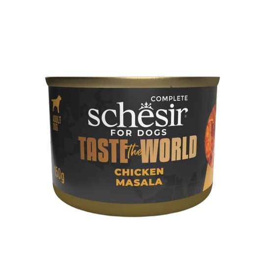 Comida húmida para cães Schesir frango com masala, 150 g