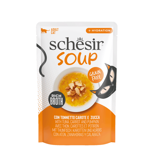 Sopa Schesir para gatos atum com cenoura e abóbora 40 g