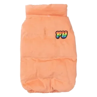 Casaco acolchoado de algodão para cães FuzzYard Ashbury pêssego