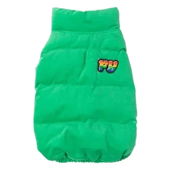 Casaco acolchoado de algodão para cães FuzzYard Ashbury verde